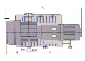 XMV-63/100单级旋片真空泵技术参数