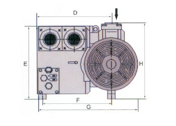 XMV-63/100单级旋片真空泵技术参数